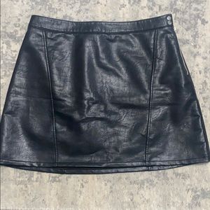 Zara Faux Leather Mini Skirt
